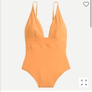 J.Crew deep French v-neck bathing suit